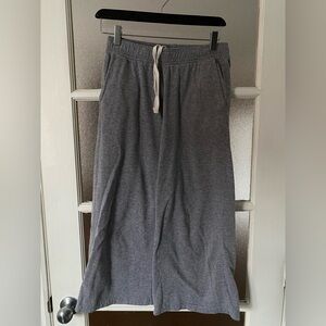 Roots Gray Track Pants size small wide leg